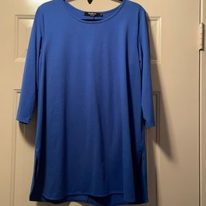 Royal Blue 3/4 Sleeve Tunic XL
Measurement below